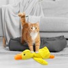 Zatix​bu Cute Duck Catnip Toys for Cats, Yellow Plush Cat