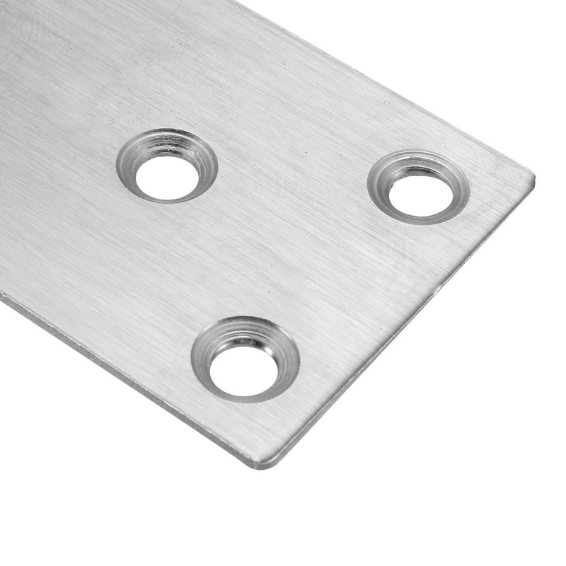 sourcing map Repair Plate, 80mmx40mm, Flat Fixing Mending Corner Brace