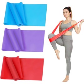 YAYUSI Bandas de Resistencia 3 Pack, Ligas Elásticas Multifuncionales, Elásticas de Material TPE para Prevenir Alergias, Juego de Bandas Elásticas para Yoga, Pilates, Estiramientos, Musculacion