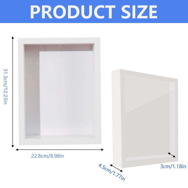 Coco Berming Deep Picture Frame for Filling, A4, 3D Object