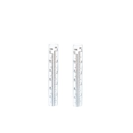 Evergreen Garden Glass Replacement Rain Gauge Tubes Maximum 5 Inches Measurement Set of 2