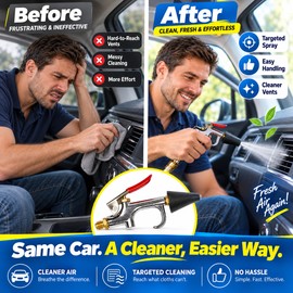 Car A/C Cleaning Spray Gun Nozzle for No-Disassembly Cleaning – Non-Powered Accessory for Automotive Air Conditioning Service