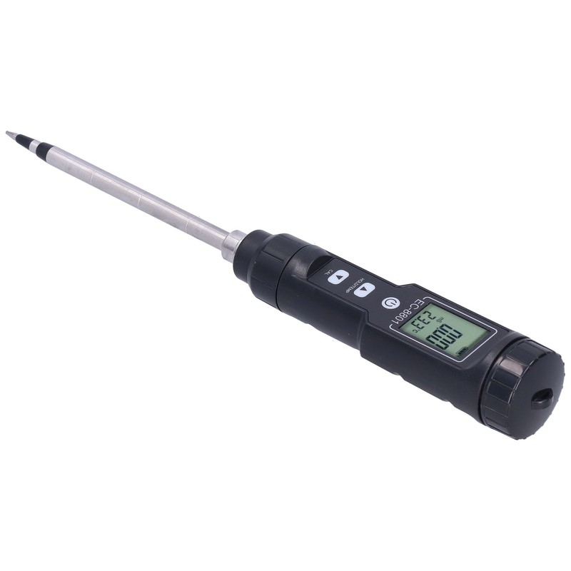 EC Tester with LCD Display Soil Conductivity Temperature Meter for