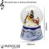 Minium Collection 20201 Snow Globe Santa in Sleigh on Base