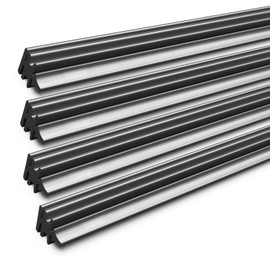 Recambio de escobilla de limpiaparabrisas, 24 pulgadas, repuesto de 6 mm, repuesto de repuesto para limpiaparabrisas de repuesto de goma cortada a medida (paquete de 4)