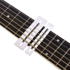 Pack of 2 Stainless Steel Fingerboard Screen Protector Fret Guards for Guitar Bass Fret Protection Guards for Guitar Bass Luthier Tool