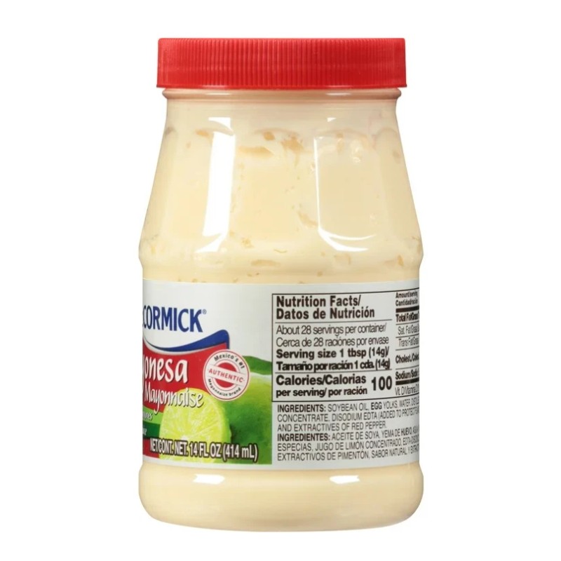 McCormick Mayonesa (Mayonnaise) With Lime Juice 14 fl oz x