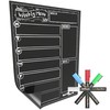 CHALKY CROWN Magnetic Dry Erase Menu Board for Fridge Includes