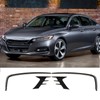 4Pcs Glossy Black Front Bumper Fog Light Eyebrow Cover Trim