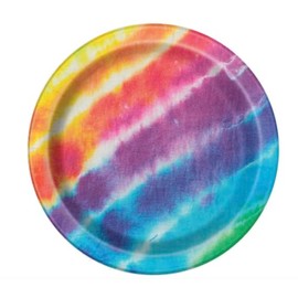 Tie Dye Dessert Plates, 8ct