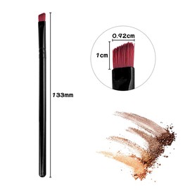 Jagowa 1 Piece Oblique Eyebrow Brush Eyeliner Oblique Head Precision Ultra Thin Slanted Flat Angle Brush Makeup Tool Brush for Women Girls