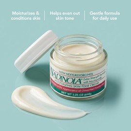 Nadinola Moisturizing Skin Tone Cream with Niacinamide and Hexylresorcinol 2.25 Oz