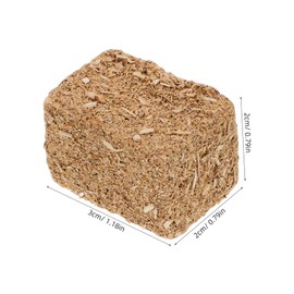 Operitacx 8pcs Haystack Model Yard Haystack Garden Haystack Small Prop Bales Model Small Bales Fake Scene Adornment Home Decor Party Adorn Garden Decorations Yard Scene Decor Wooden Brown