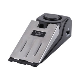 Door Stopper Alarm,Akozon Portable Security Home Wedge Shaped Door Stop Block Alarm Blocking Stopper 100 dB