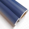 DIYAH 3D Blue Carbon Fiber Film Twill Weave Vinyl Sheet