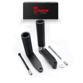 MZS Motorcycle Frame Sliders Compatible with EX250 EX250R EX 250 2008-2012, Falling Anti Crash Protector Guards No Cut Kits Aluminium Black