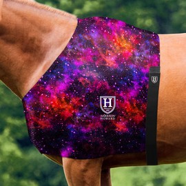 Harrison Howard Horse Stretchy Shoulder Guard Anti Rub Bib for Horse Vast Cosmos L