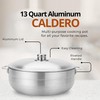Alpine Cuisine 13-Quart Nonstick Aluminum Caldero Pot with Aluminum Lid