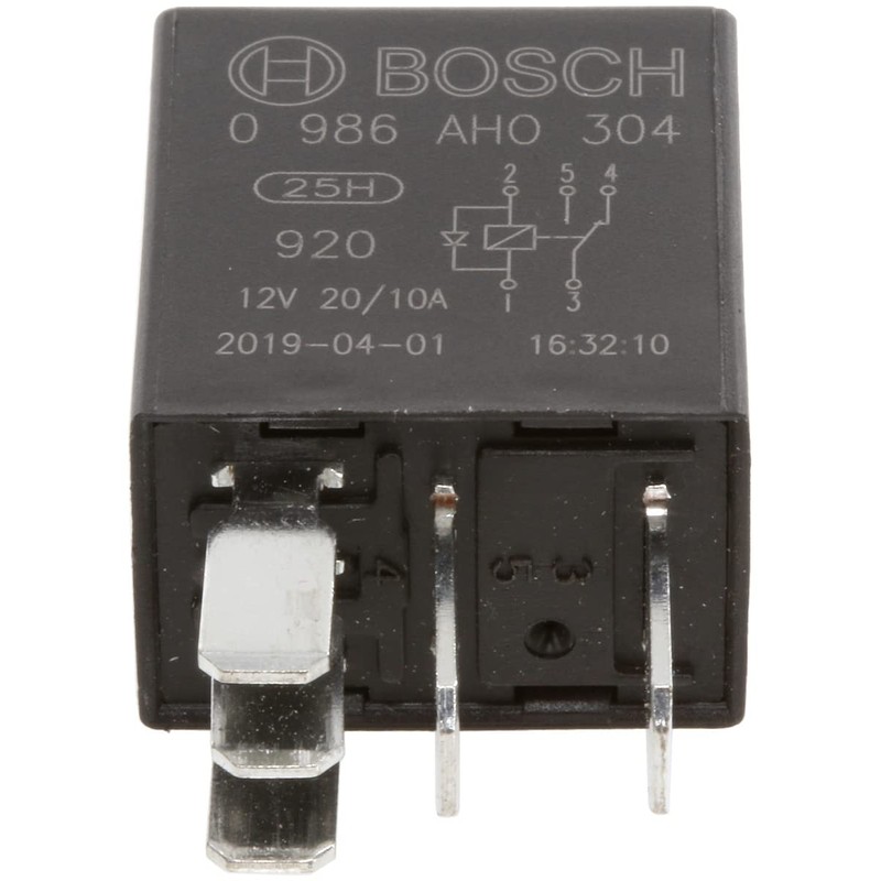 Bosch Automotive 0986AH0304 Micro Relay 12V 20A 5 Terminals IP5K4
