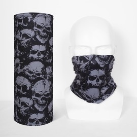 CycleZT Skull Neck Gaiter Mask for Men & Women Motorcycle Riding Fishing Cycling Sports (Evil spirit skull)