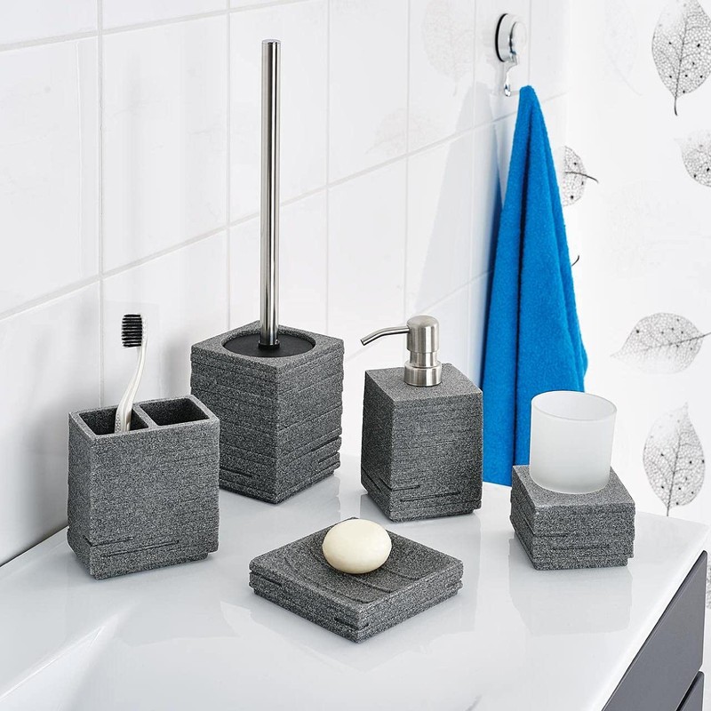 RIDDER RI22150307 Soap Dish Brick Gray Bathroom Amenities Soap Dish