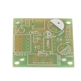 Smart DIY LM386 Audio Amplifier Kit with FR4‑A PCB,Small Size Easy Installation Wide Power Supply Range Power Indicator 0.5W-10W Speaker for Hobbyists