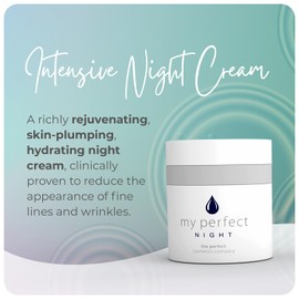 My Perfect Night, Penny Lane, 50ml  Rich, Rejuvenating, Skin-Plumping, Hydrating Face Night Cream/Moisturiser, Instant Results, Anti-Ageing. 3 Month Supply, As Seen on TV.