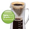 Hamilton Beach Pour Over Drip Coffee Maker, 17 Ounces, Glass