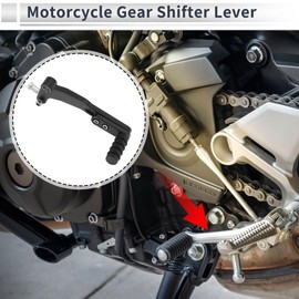 RATCHROLL Motorcycle Gear Shifter Lever for Kawasaki NINJA 400 2018-2023 Pedal Shift Lever Arm Black