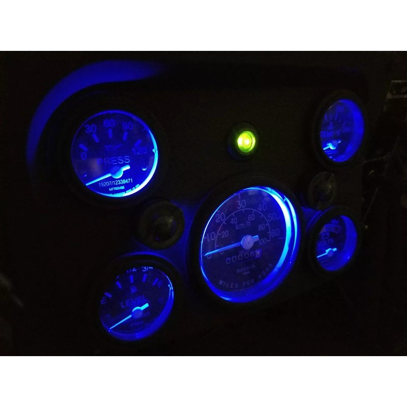 HMMWV LED Blue Dash light FULL KIT best humvee Dash