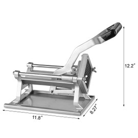 New Star Foodservice 1028966 Extra Heavy Duty French Fry Cutter 1/4" with Wall Bracket, Fixed Counter or Wall Mount Silver
