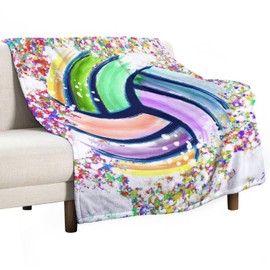 Volleyball Blanket Gifts - 50"x60" Sports Throw Blanket for Adults, Kids - Colorful Soft Plush Throws for Bed, Couch & Travel