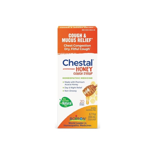 Chestal Adult Honey Cough and Chest Congestion Medicine, 6.7 fl oz (6 Pack)