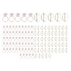 100pcs Metallic Paper Clips Lips Diamond Rings Shape Nonslip Portable