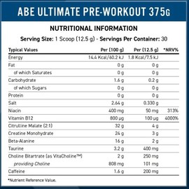 Applied Nutrition Abe All Black Everything Pre-entreno 30srv Sabor Bubble gum