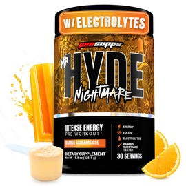 PROSUPPS Mr. Hyde Nightmare Pre Workout Powder with Caffeine & Beta Alanine - Preworkout for Intense Energy, Mental Focus & Performance - Gym & Fitness Supplements (Orange Creamsicle, 30 Servings)