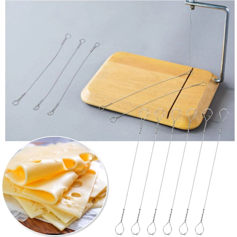 Nuanchu 10 Pcs Cheese Slicer Wire Replacement Cheese Cutter Wire