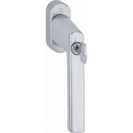 HOPPE 11950249 Silver Anodised Window Handle Hamburg Lock Cylinder Aluminium