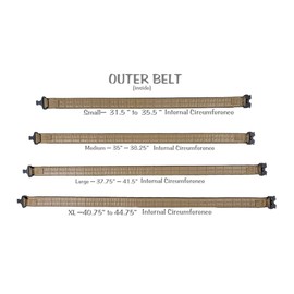 Raine Dual Layer Tactical Belt 1.75" - MOLLE Belt - Duty Belt (Black, Large)