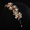 Teyglen Leaf Bride Wedding Headband Vintage Leave Pearl Wedding Hair