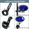 Biqing 2PCS Motorcycle Spotlights Mounting Brackets,Aluminium Front Fork Tube Clamp