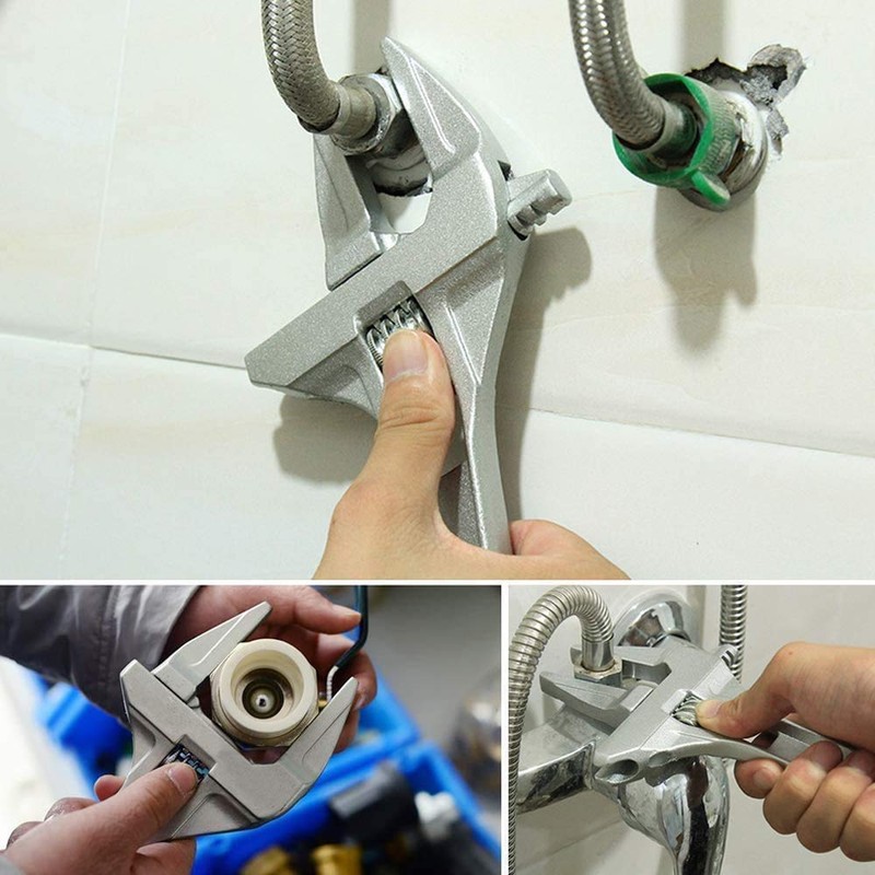 Giratist Monkey Wrench, Wide, Vertical Faucet Wrench, Large Opening, Top