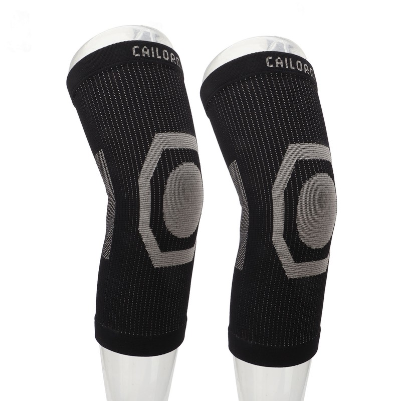 2pcs Graphene Knee Warmers Shock Absorption Resilience Soft Breathable Graphene