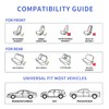 MINGBRON Seat Covers for Cars, Waterproof Seat Covers, Leather Car