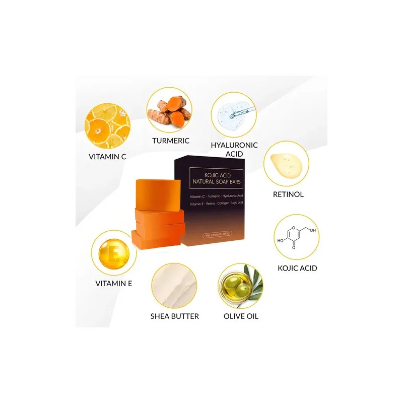 Jabón Blanqueador Lotlash de Cúrcuma y Ácido Kójico para Manchas