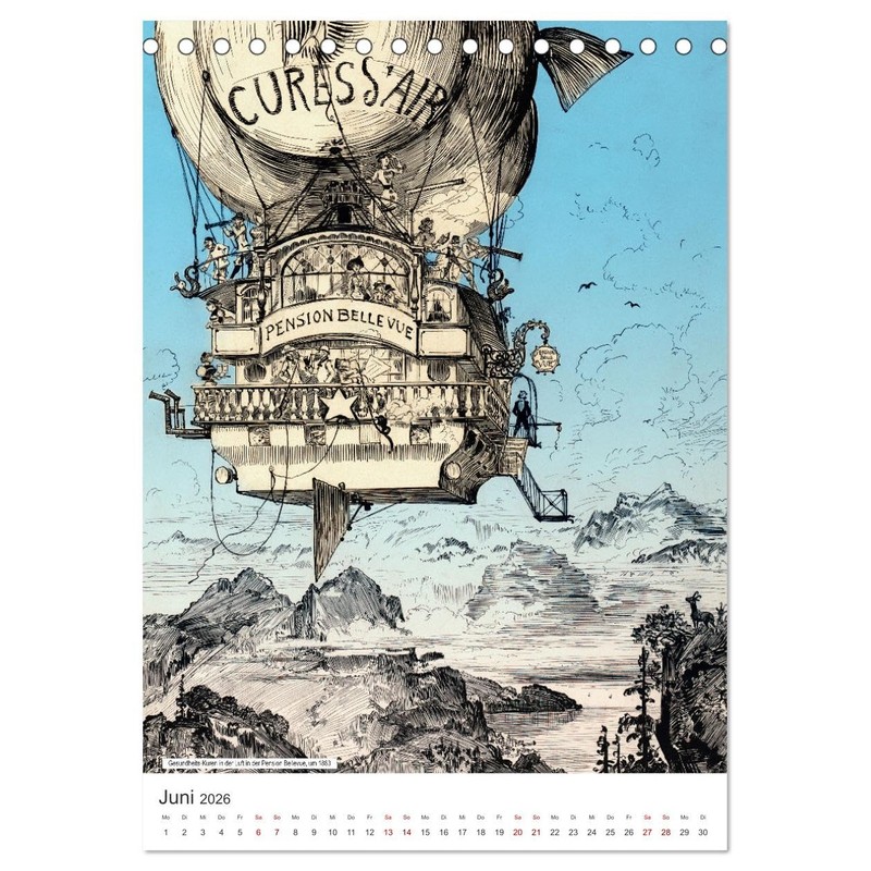 Ballooning Calendar (Desk Calendar 2026 DIN A5 High), CALVENDO Monthly
