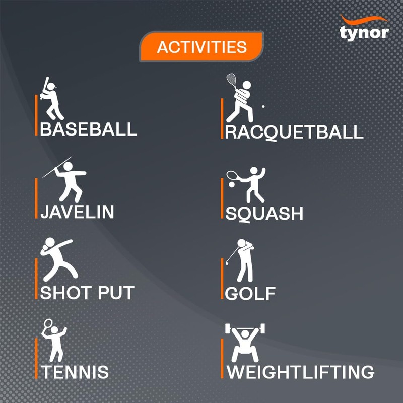 TYNOR Adjustable Elbow Support Tennis Elbow Brace for Women &