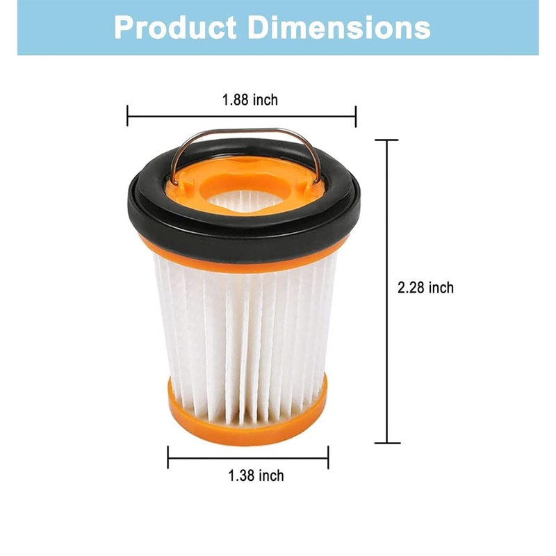 6 Pack WV201 Fiters Replacement for Shark Wandvac ION W1