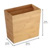 iDesign Small Rectangular Bathroom Trash Can - Set of 2