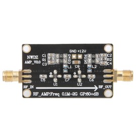 LNA 0.1M 2G RF Wideband Amplifier, 60dB High Gain Low Noise Amplification, RF WideBand Amplifier High Gain Low Noise